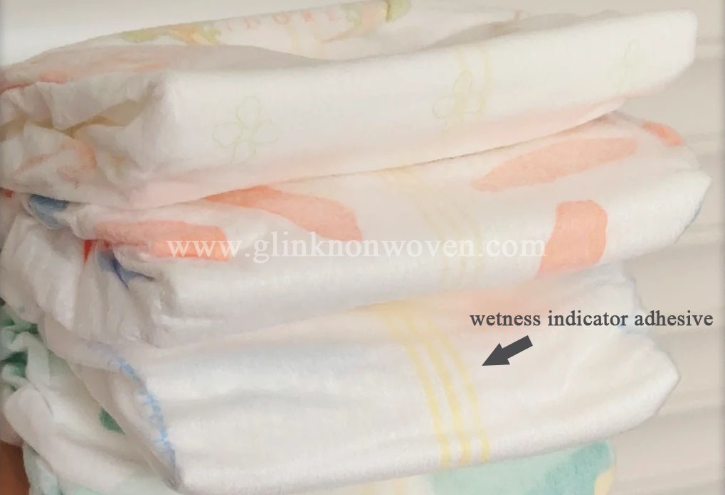 function of wetness indicator adhesive