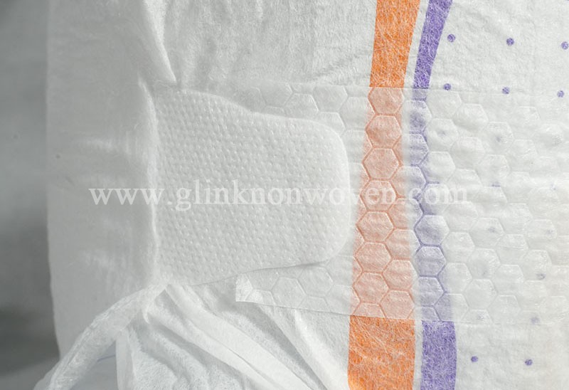 What are the main uses of the frontal tape and side tape of baby diapers?