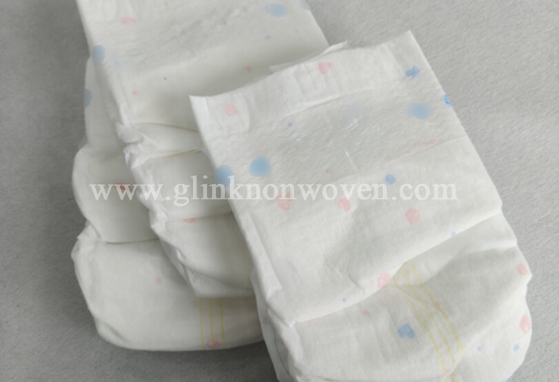 The functions of the three core materials in diapers.