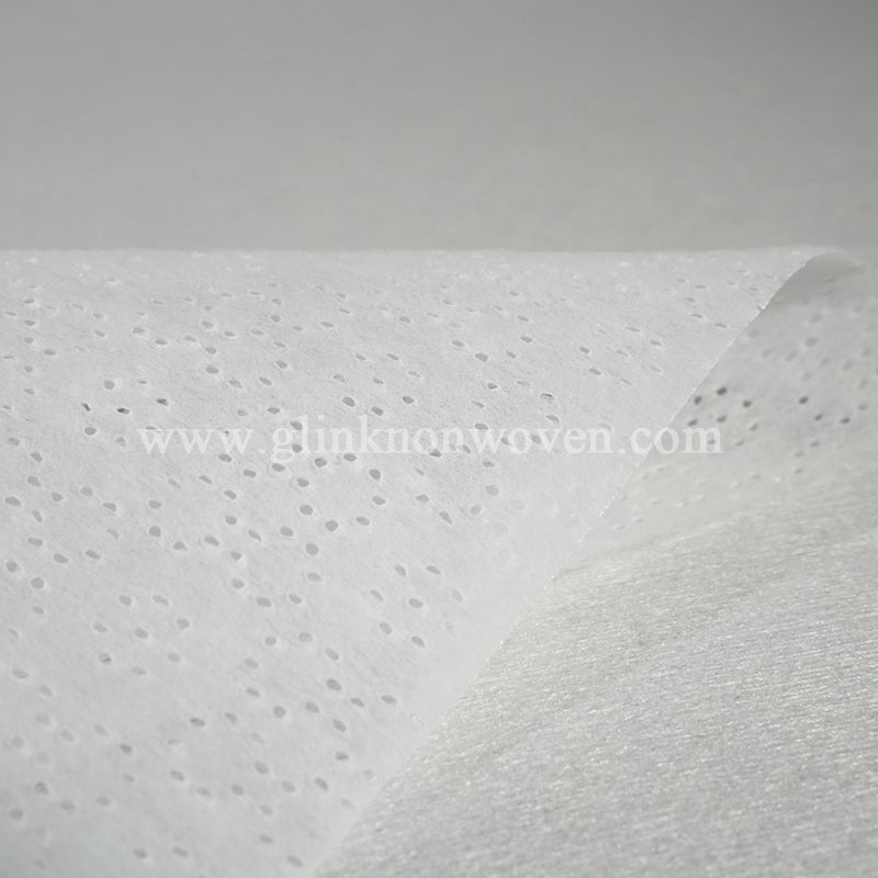 perforated air through nonwoven roll